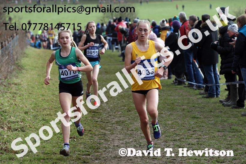 Girls under-15s 2019 British Athletics Inter Counties Cross Country, Prestwood Hall, Loughborough. Photo:  David T. Hewitson/Sports for All Pics
